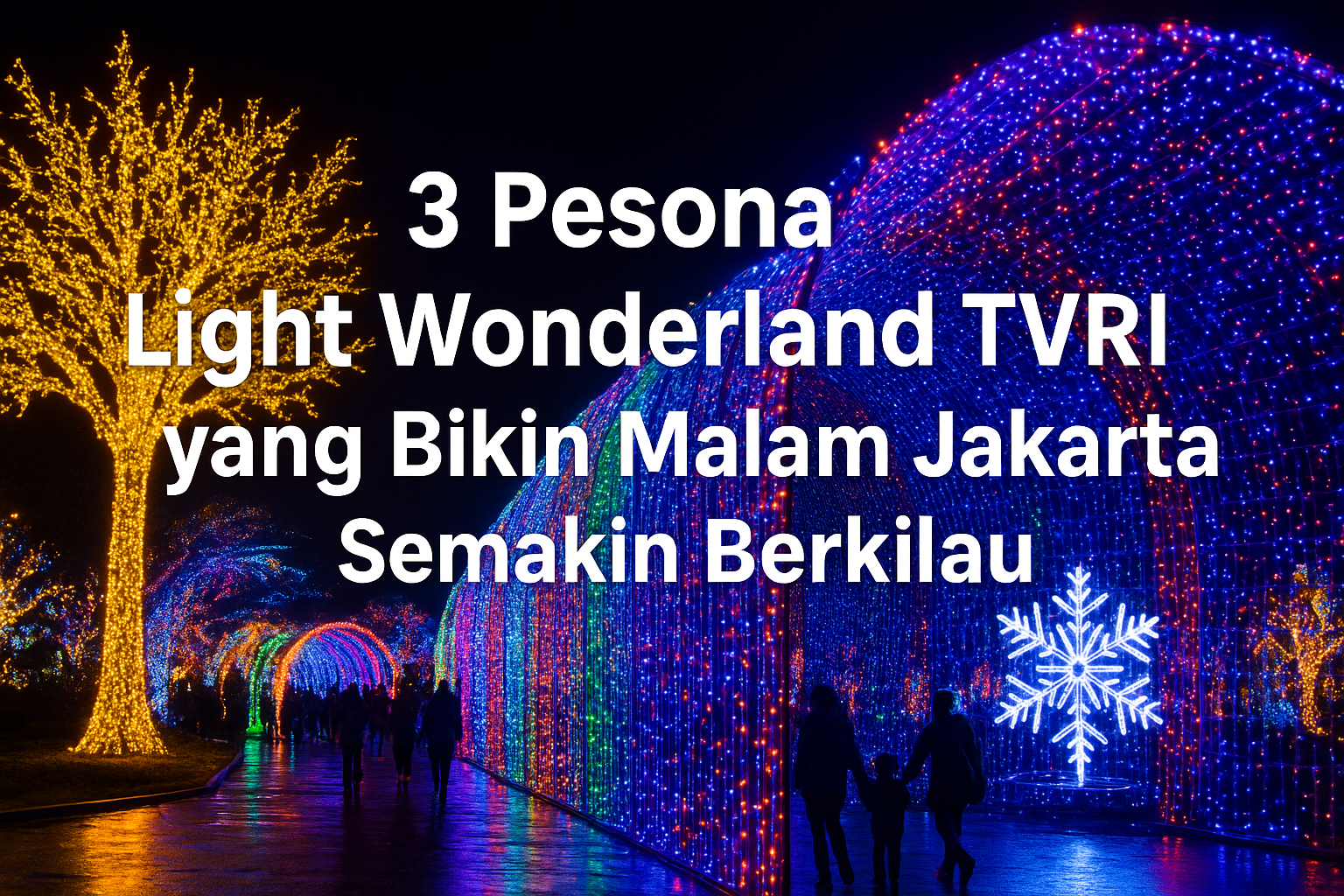 3 Pesona Light Wonderland TVRI yang Bikin Malam Jakarta Semakin Berkilau